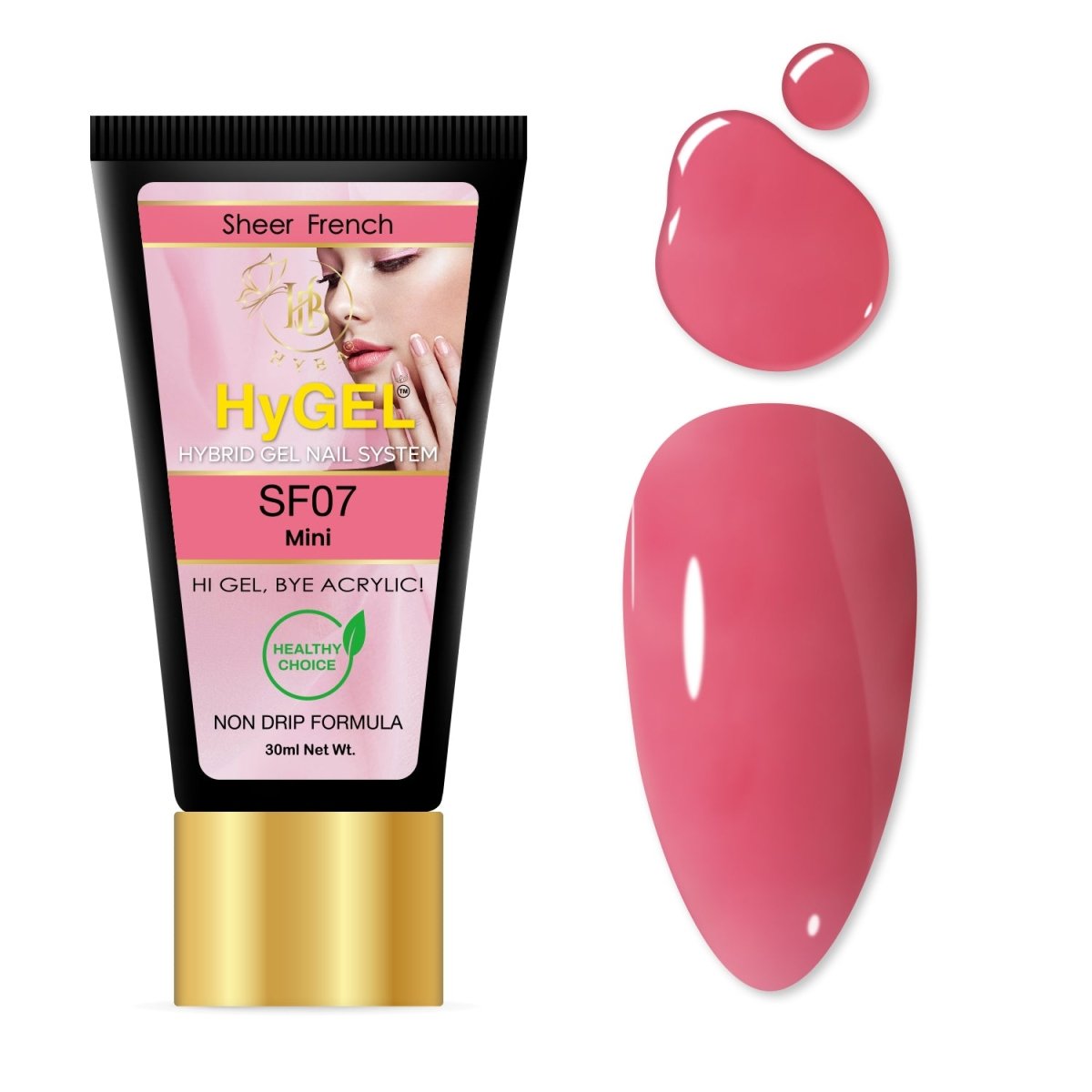 10 SHEER FRENCH Collection - Hybrid HyGEL™ Nail System - HYBA BEAUTY
