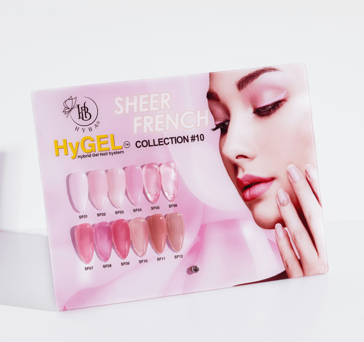 10 SHEER FRENCH Collection - Hybrid HyGEL™ Nail System - HYBA BEAUTY