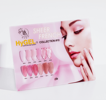 #10 SHEER FRENCH Collection - Hybrid HyGEL™ Nail System - HYBA BEAUTY