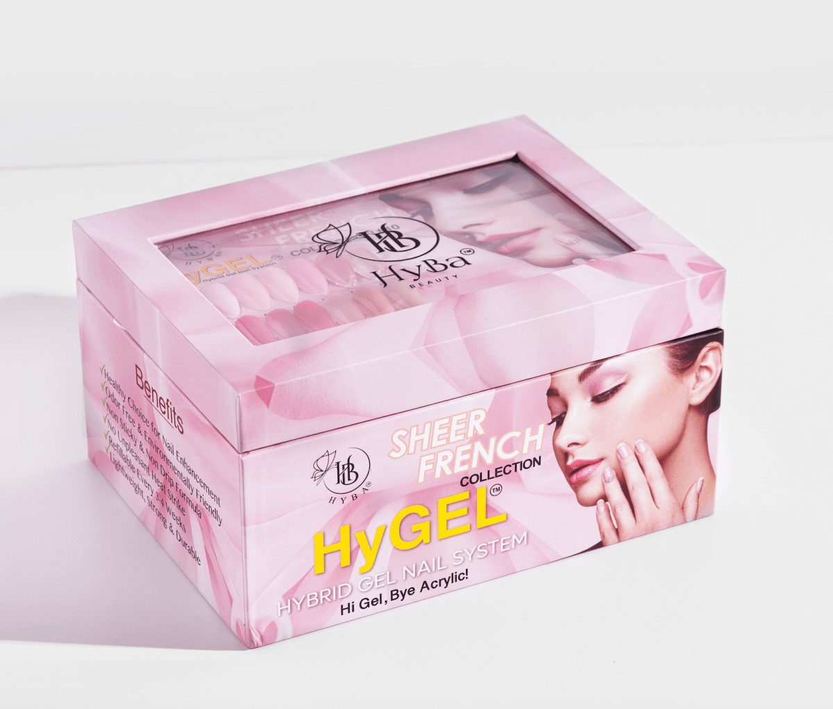 10 SHEER FRENCH Collection - Hybrid HyGEL™ Nail System - HYBA BEAUTY