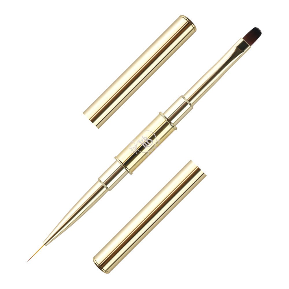 16 BUILDER APPLICATION Dual Brush and Liner (GOLD) - HYBA BEAUTY