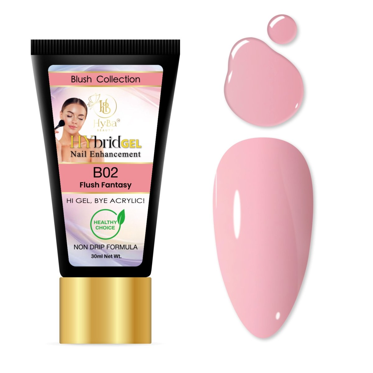 2 BLUSH Collection - Hybrid HyGEL™ Nail System - HYBA BEAUTY