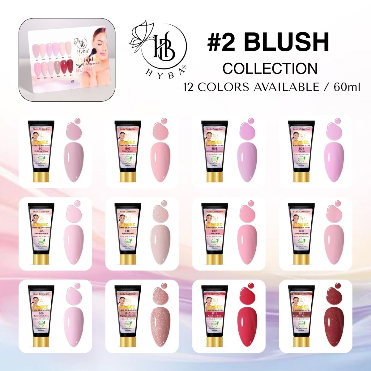 2 BLUSH Collection - SINGLE 60ml Listing - HYBA BEAUTY