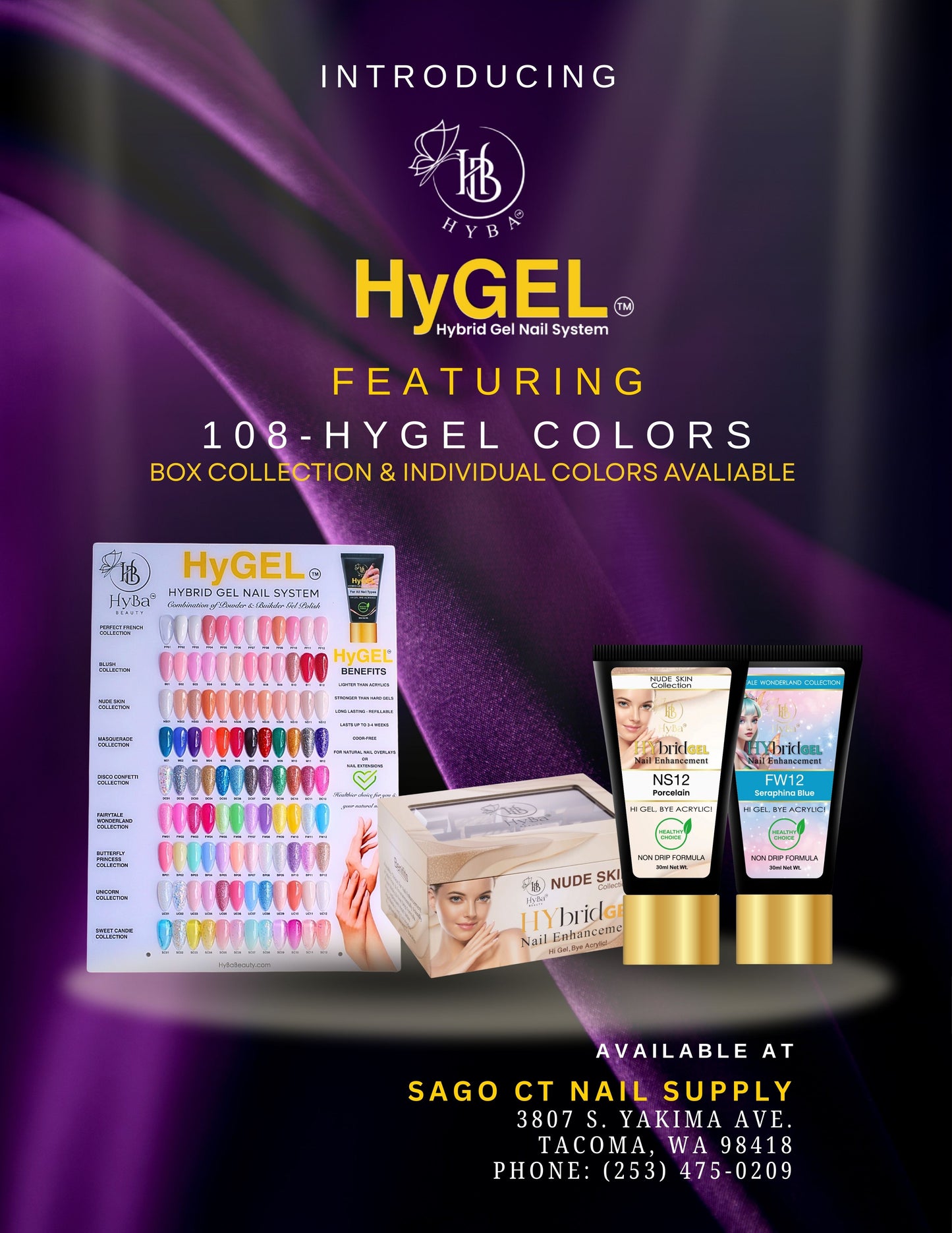 May 25th -26, 2025 / SEATTLE, WA - SAGO CT NAIL SUPPLY / Free Nail Demo Show & Nail Art Class Registration