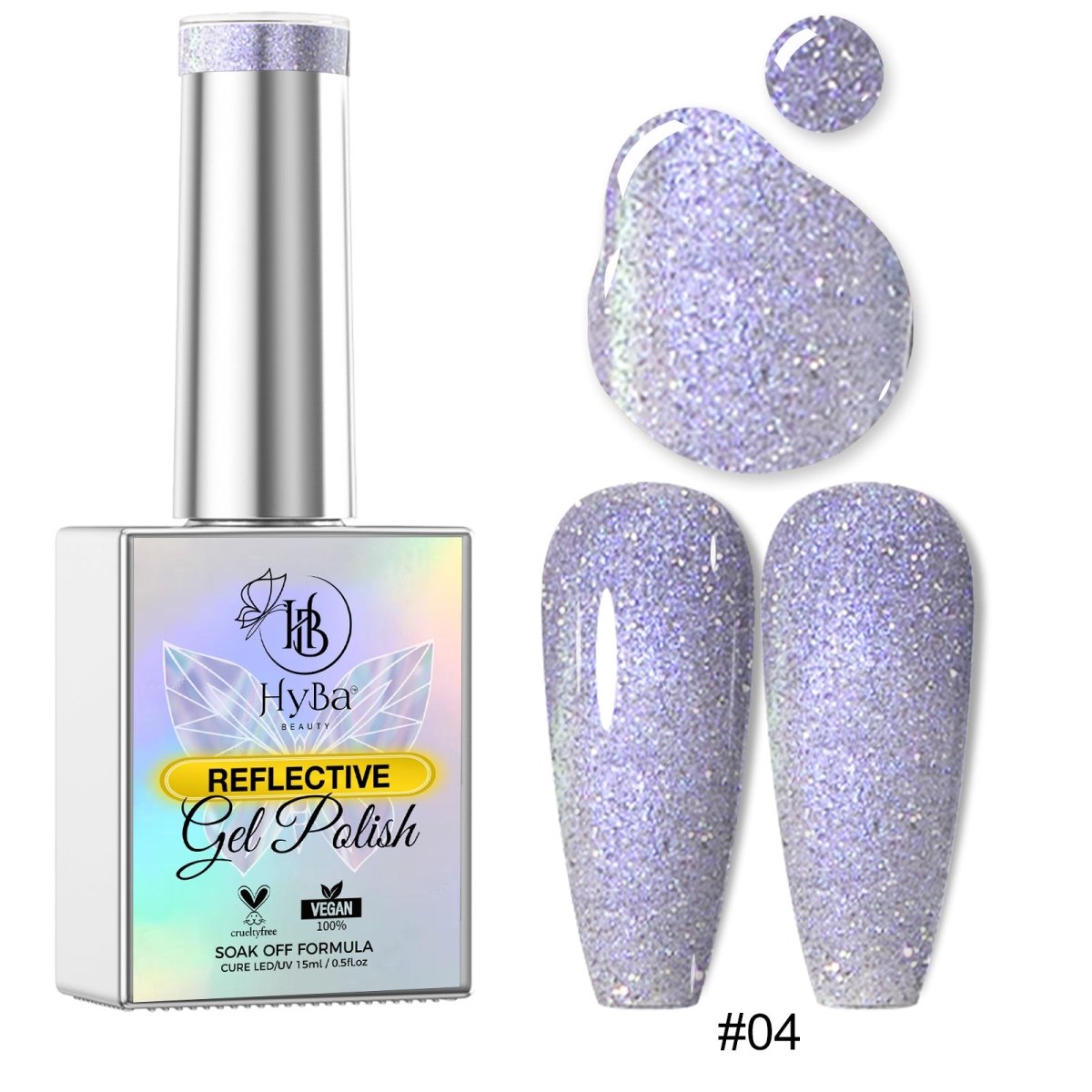 3 CINDERELLA DIAMOND Gel Collection - 12 Colors - HYBA BEAUTY