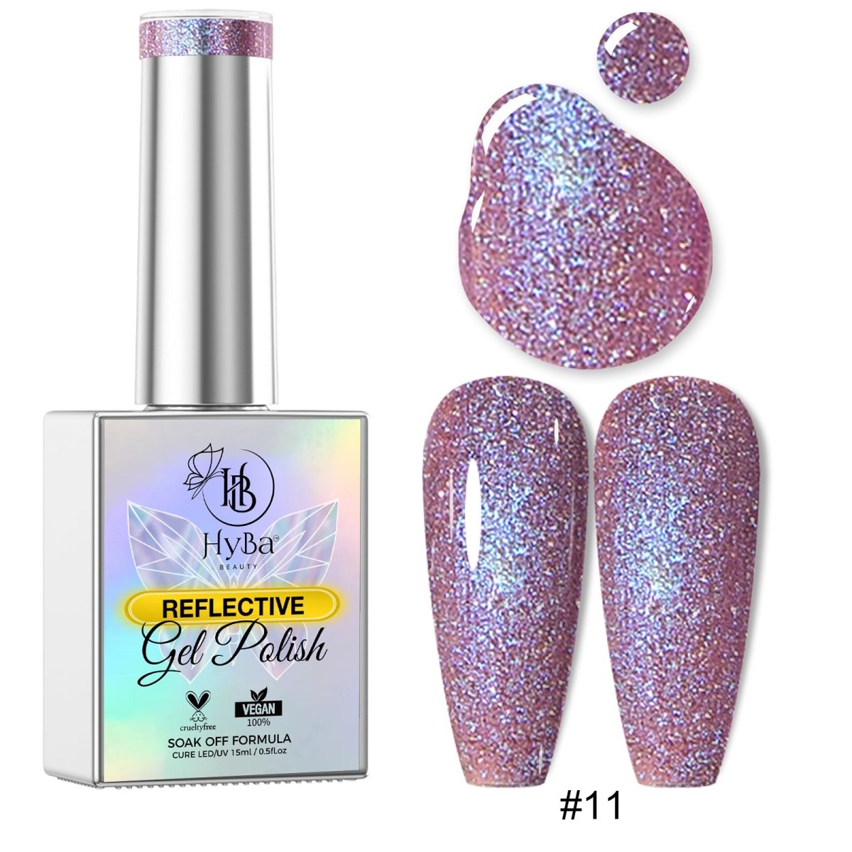 3 CINDERELLA DIAMOND Gel Collection - 12 Colors - HYBA BEAUTY