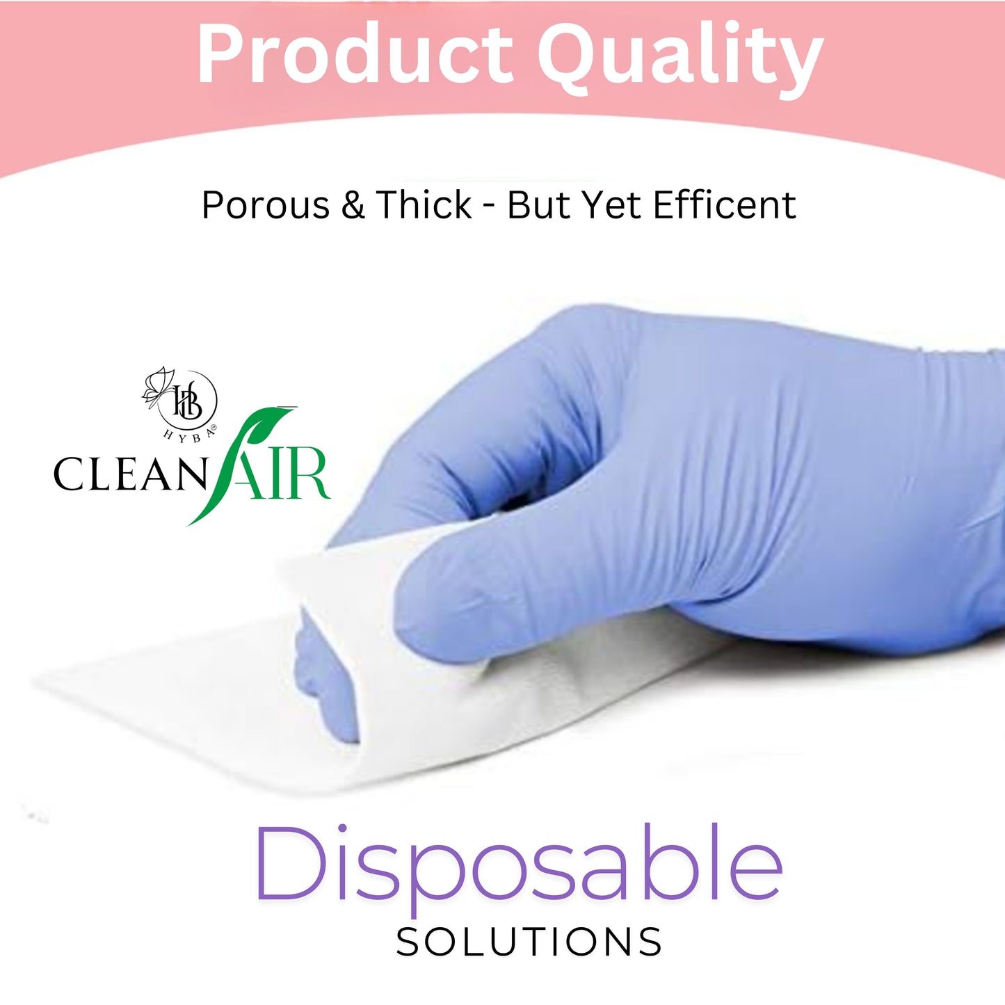 CLEAN Air Nail Dust Collector Filter Sheets- Disposable Filters for All Dust Collectors - 100 pieces