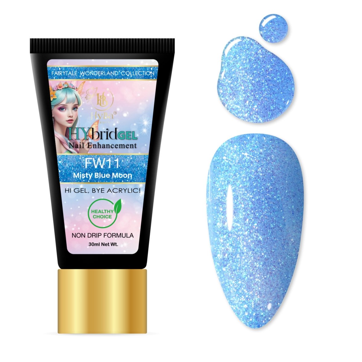 6 FAIRYTALE WONDERLAND Collection - Hybrid HyGEL™ Nail System - HYBA BEAUTY