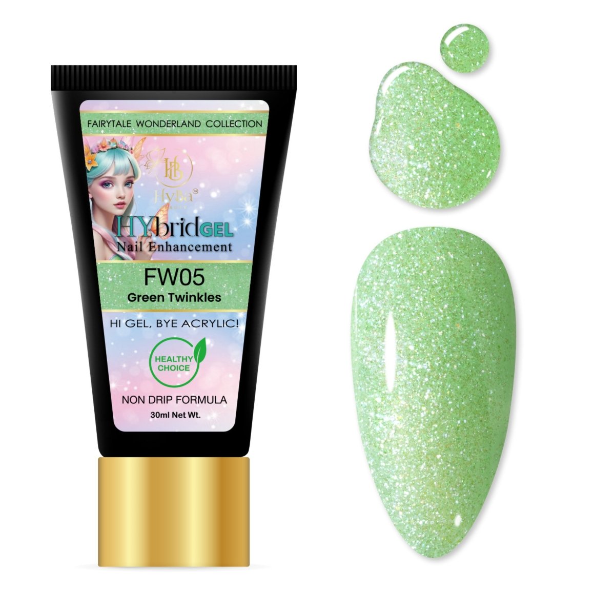 6 FAIRYTALE WONDERLAND Collection - Hybrid HyGEL™ Nail System - HYBA BEAUTY