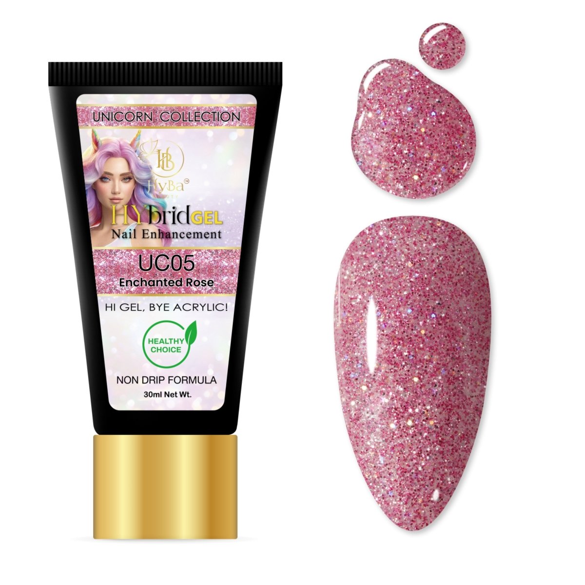 8 UNICORN Collection - HyGEL™ Hybrid Gel Nail System - HYBA BEAUTY