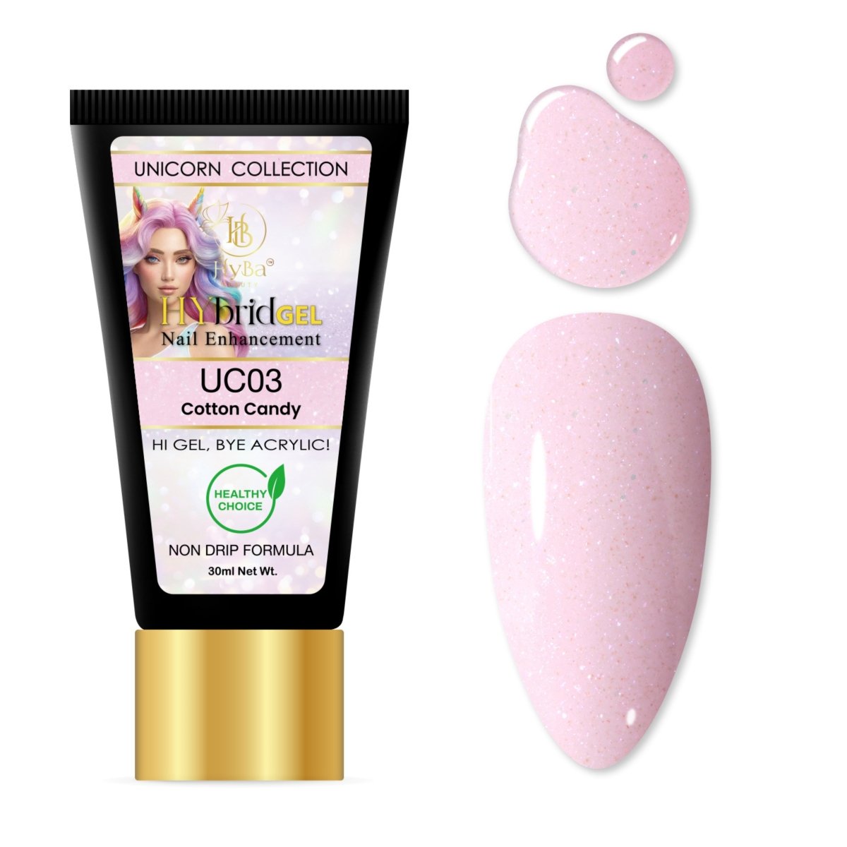 8 UNICORN Collection - HyGEL™ Hybrid Gel Nail System - HYBA BEAUTY