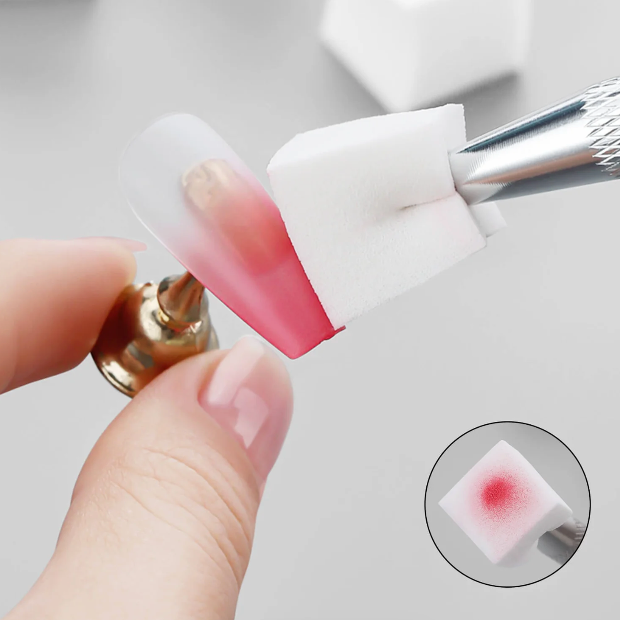 Mini Ombré Sponges with Grabber Box Set - White