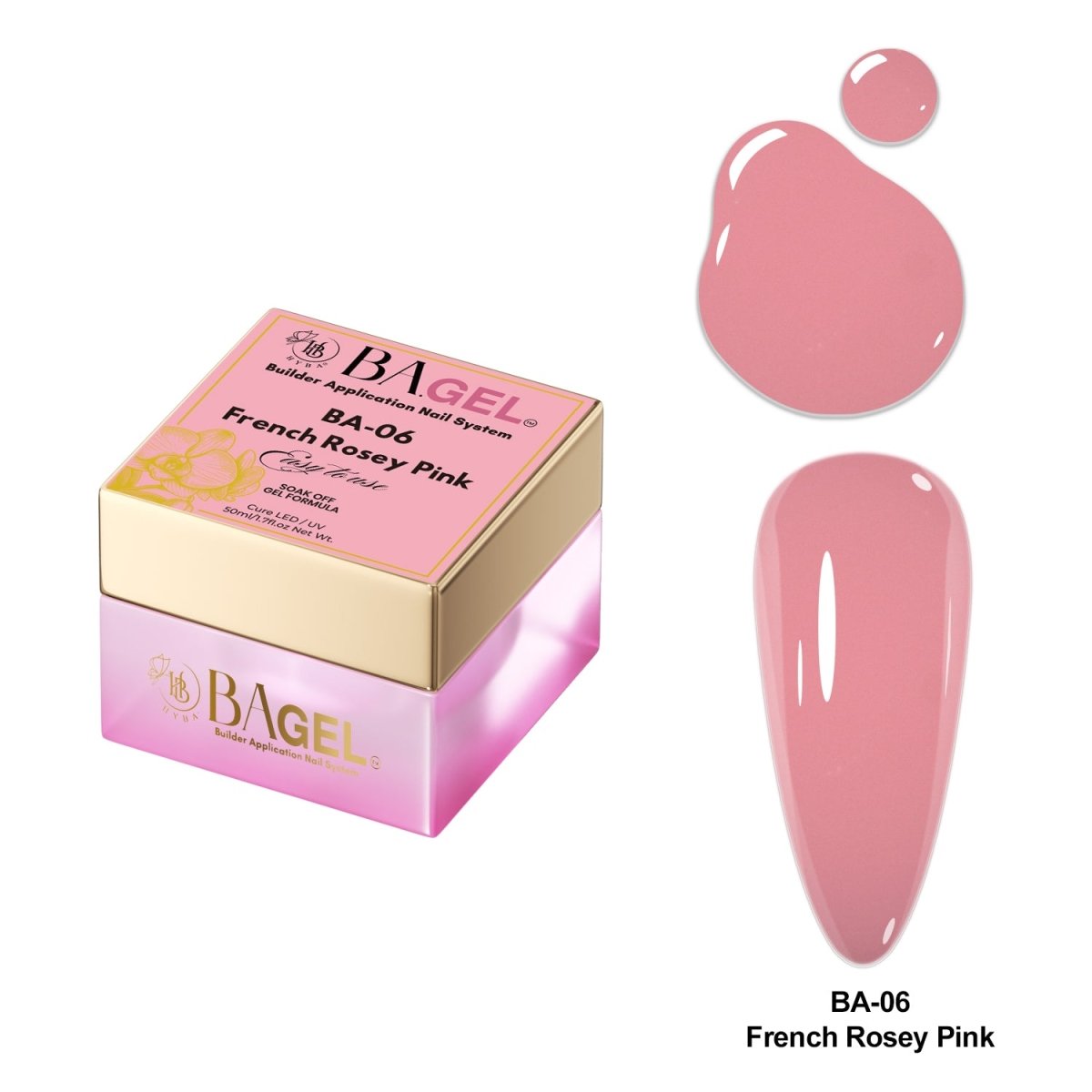 Builder Gel Application Nail System - BA.GEL - HYBA BEAUTY
