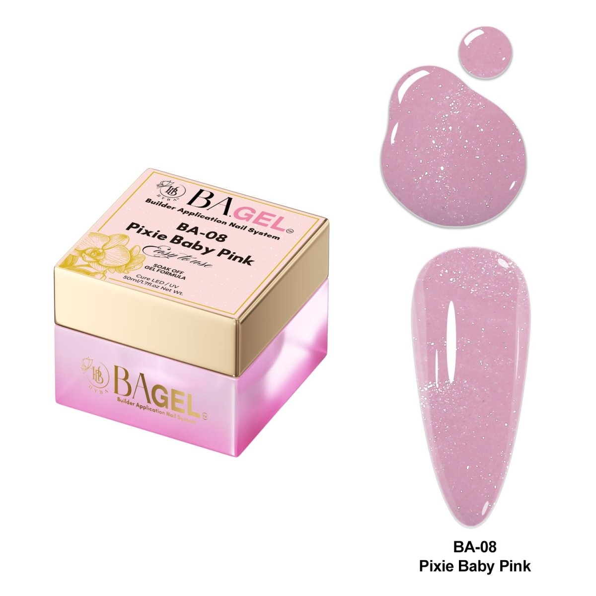 Builder Gel Application Nail System - BA.GEL - HYBA BEAUTY