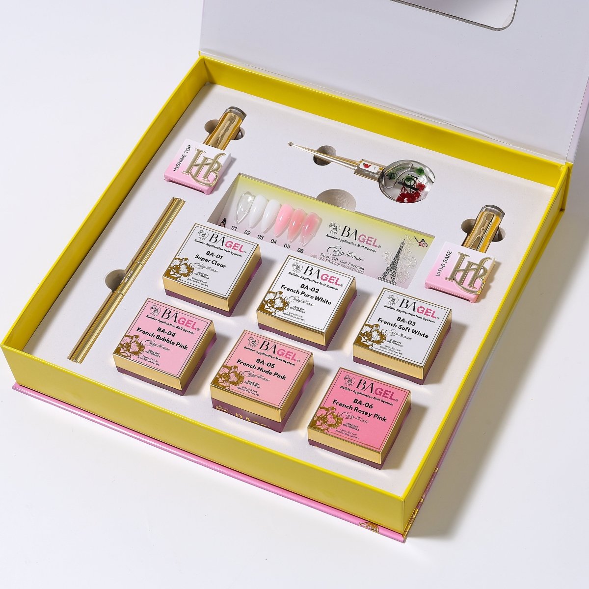 Builder Gel - BA.GEL FRENCH Starter Kit - HYBA BEAUTY