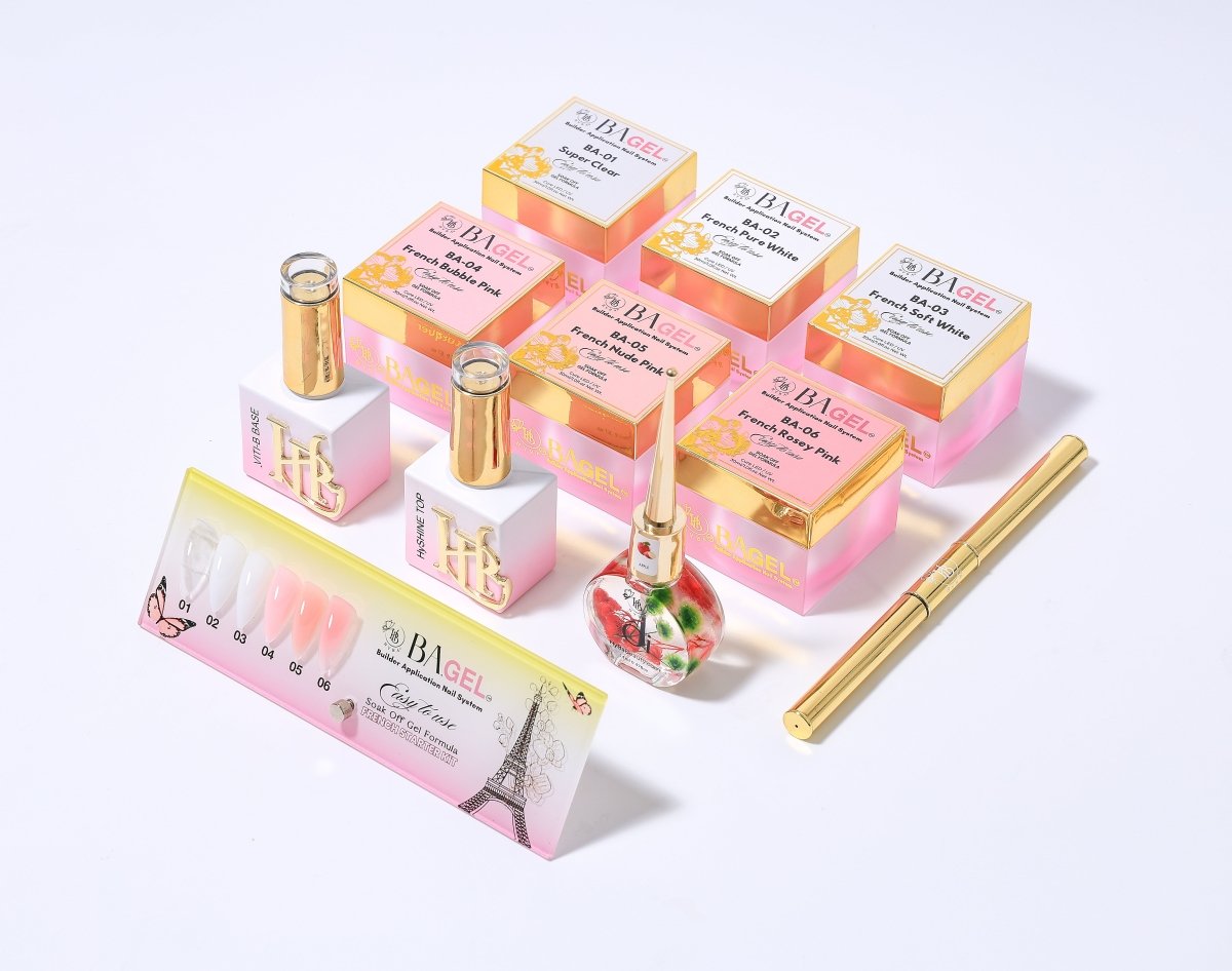 Builder Gel - BA.GEL FRENCH Starter Kit - HYBA BEAUTY