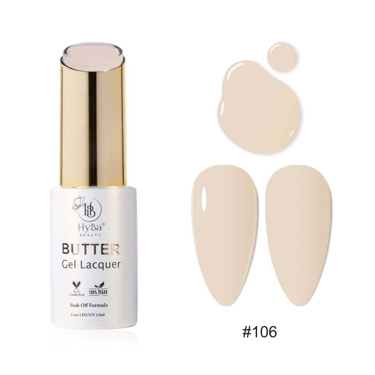 BUTTER Gel Polish SERIES 11 (Colors 101 - 110) - HYBA BEAUTY