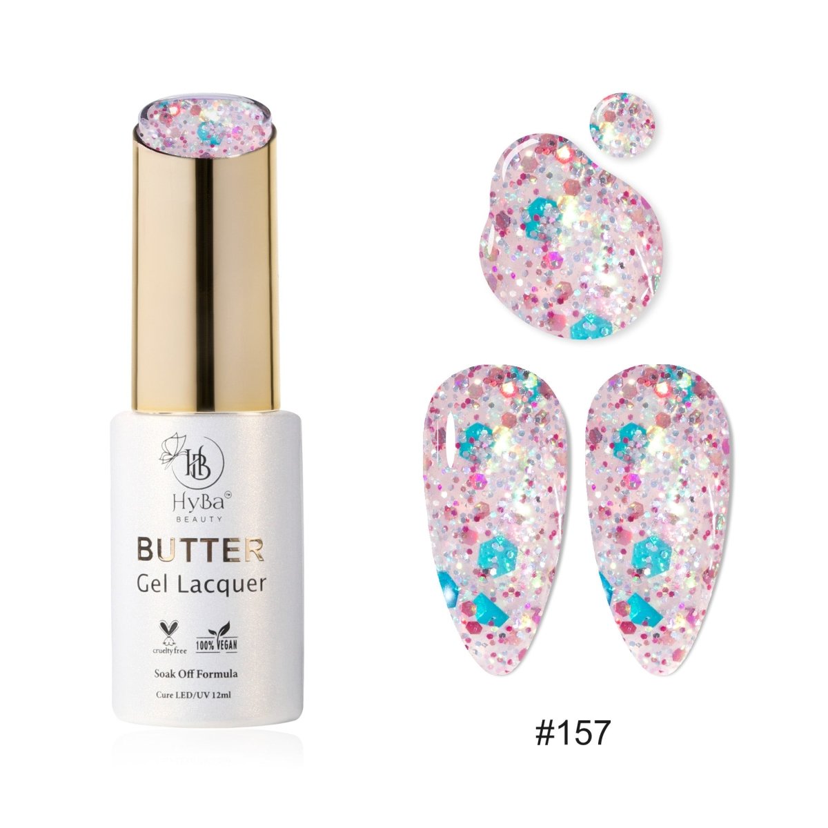 BUTTER Gel Polish SERIES 16 (Colors 151 - 160) - HYBA BEAUTY