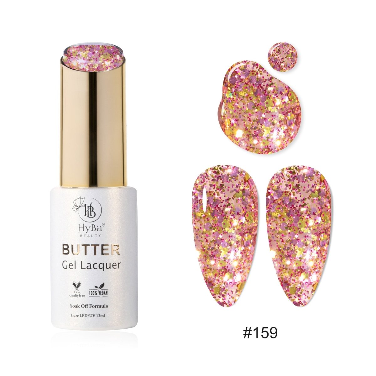 BUTTER Gel Polish SERIES 16 (Colors 151 - 160) - HYBA BEAUTY