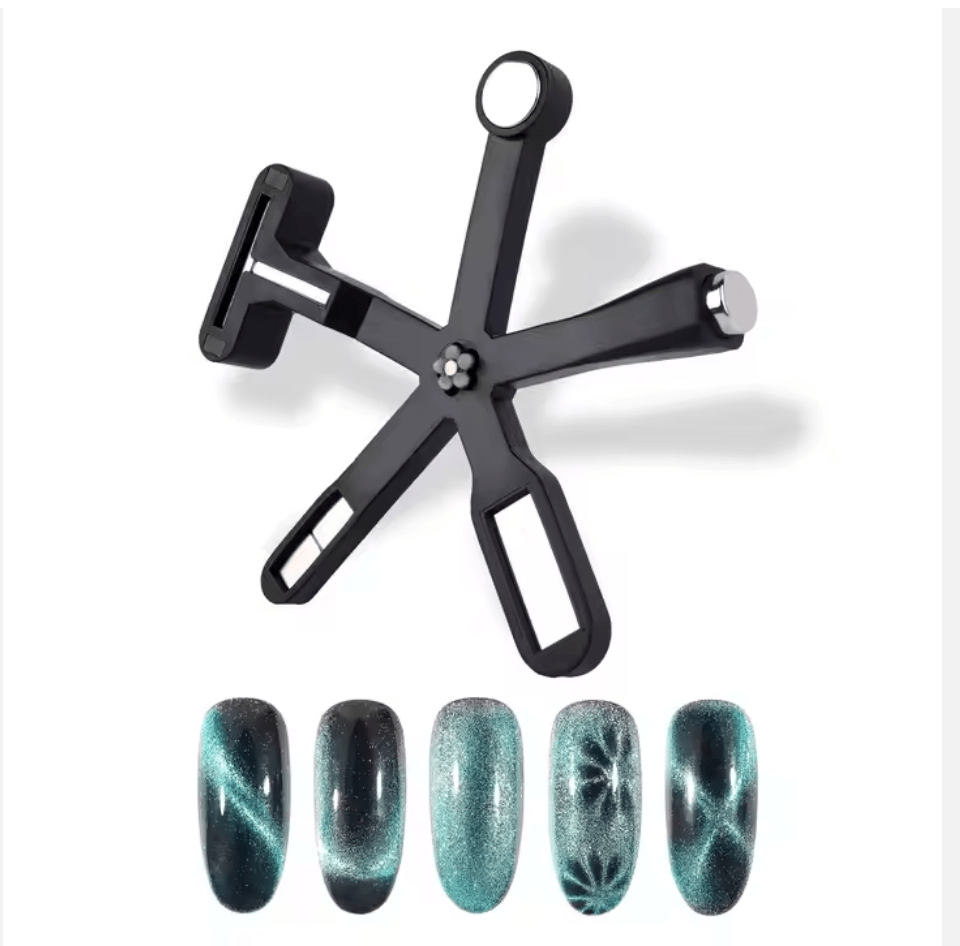 Cat Eye 6 - in - 1 Magnet for Gel Polish - Black - HYBA BEAUTY