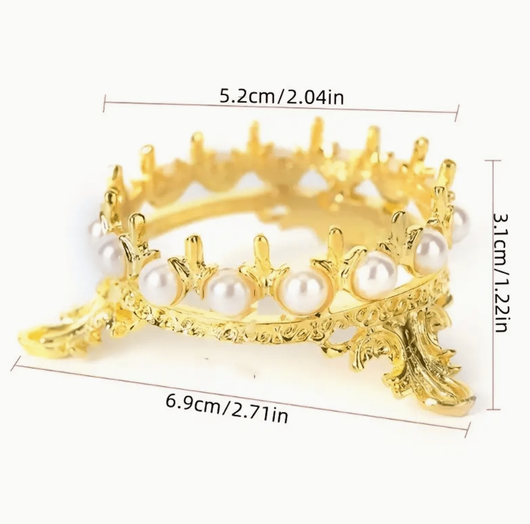 Crown Brush Holder. - GOLD - HYBA BEAUTY