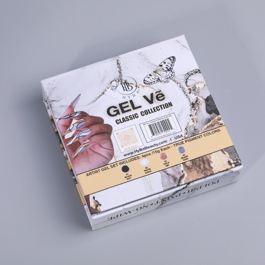 GEL Vẽ Classic Collection Artist Gel / 4pcs set (15g Each) - HYBA BEAUTY