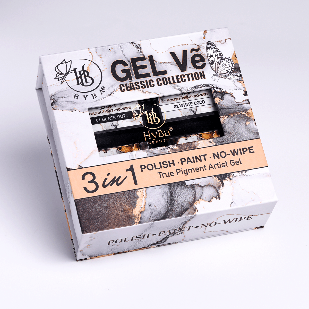 GEL Vẽ Classic Collection Artist Gel / 4pcs set (15g Each) - HYBA BEAUTY
