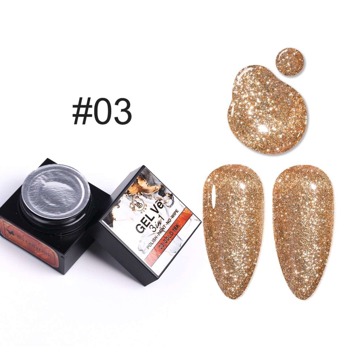 GEL Vẽ Classic Collection Artist Gel / 4pcs set (15g Each) - HYBA BEAUTY