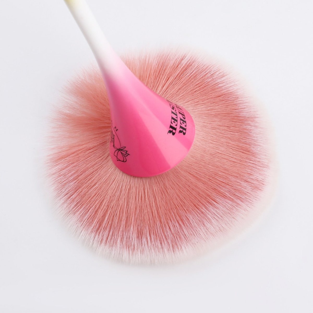 HB SUPER DUSTER Brush (Pink & Yellow) - HYBA BEAUTY