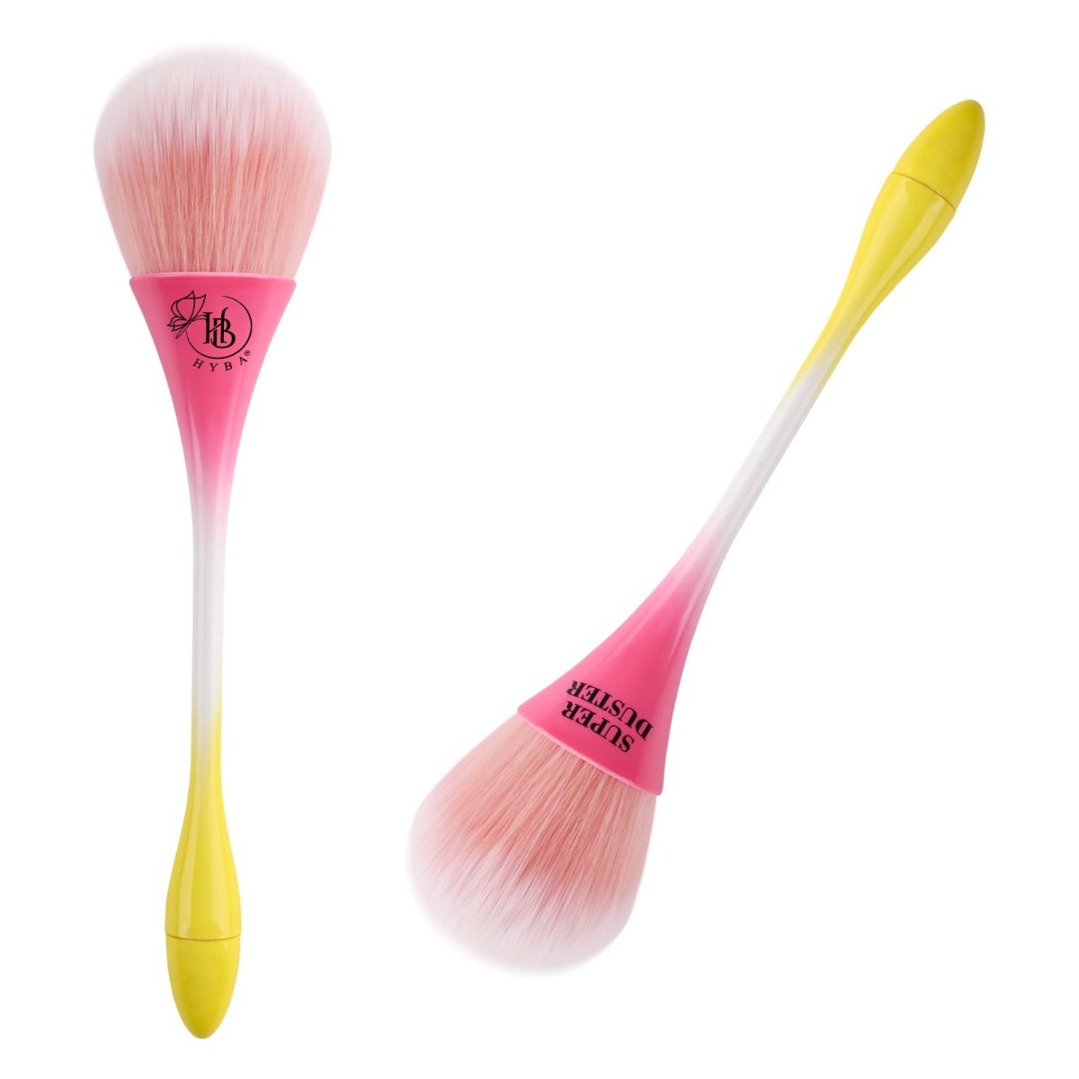HB SUPER DUSTER Brush (Pink & Yellow) - HYBA BEAUTY