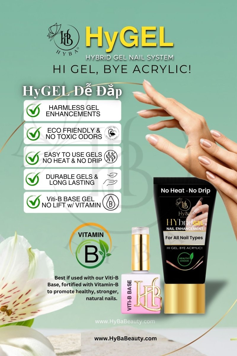 Hybrid Gel - HyGEL Marketing Posters - HYBA BEAUTY