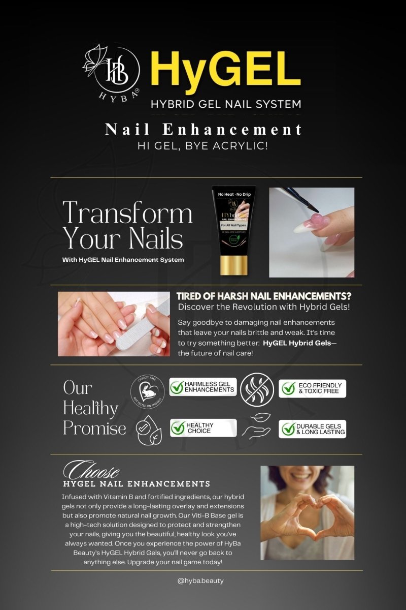 Hybrid Gel - HyGEL Marketing Posters - HYBA BEAUTY