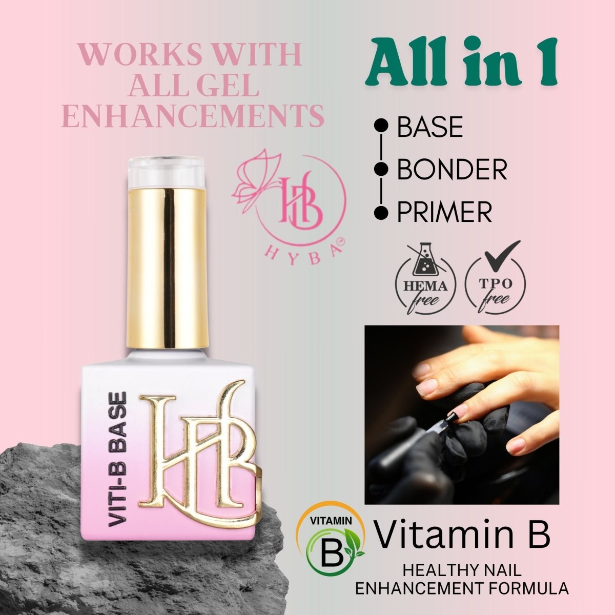 HYBRID Viti - B Base Gel - 20ml - HYBA BEAUTY