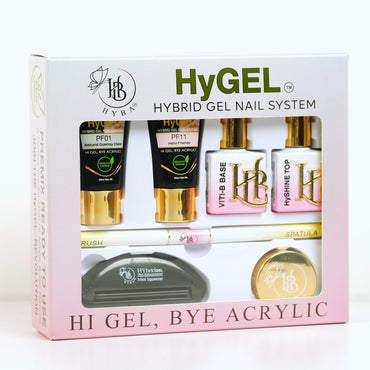 HYGEL HYBRID GEL NAIL SYSTEM - READY Kit 1 - HYBA BEAUTY
