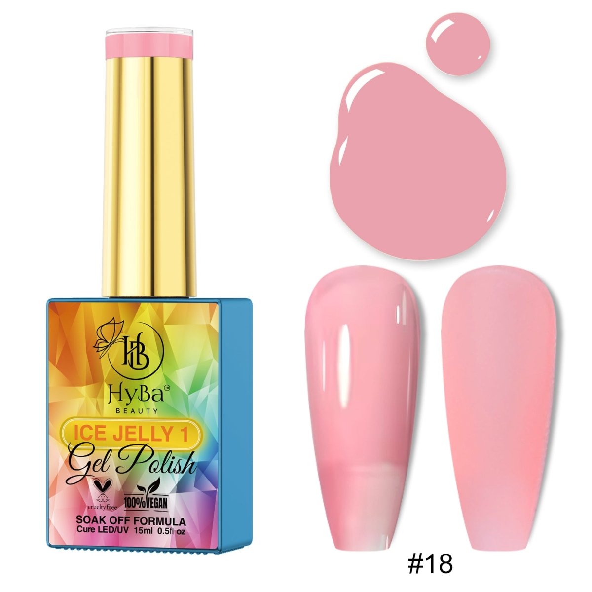 ICE JELLY Gel Collection 1 - Pink Shades - HYBA BEAUTY