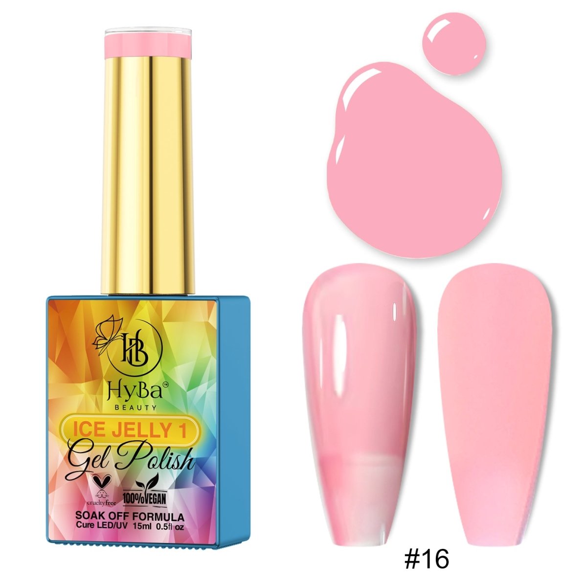 ICE JELLY Gel Collection 1 - Pink Shades - HYBA BEAUTY