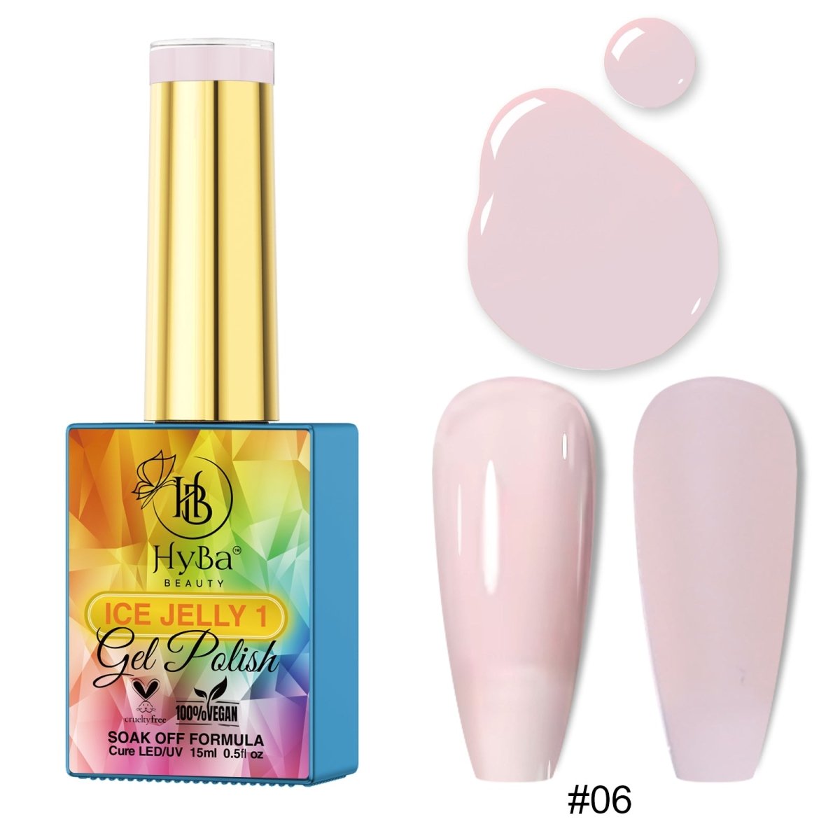 ICE JELLY Gel Collection 1 - Pink Shades - HYBA BEAUTY