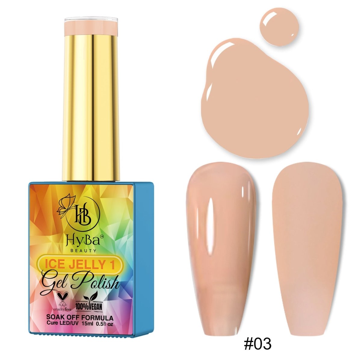 ICE JELLY Gel Collection 1 - Pink Shades - HYBA BEAUTY