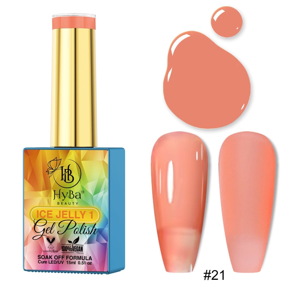 ICE JELLY Gel Collection 1 - Pink Shades - HYBA BEAUTY