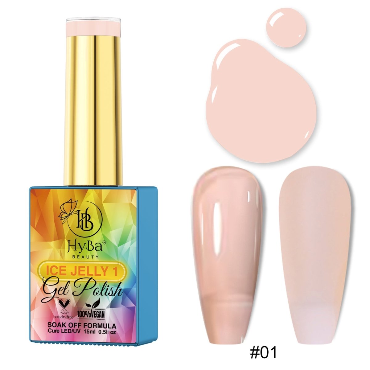 ICE JELLY Gel Collection 1 - Pink Shades - HYBA BEAUTY