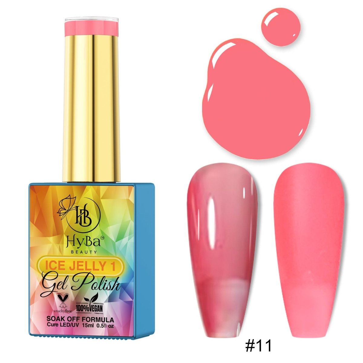 ICE JELLY Gel Collection 1 - Pink Shades - HYBA BEAUTY