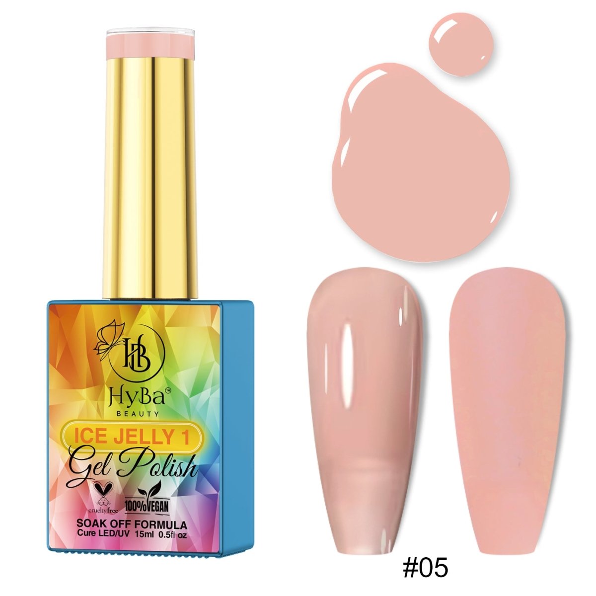 ICE JELLY Gel Collection 1 - Pink Shades - HYBA BEAUTY