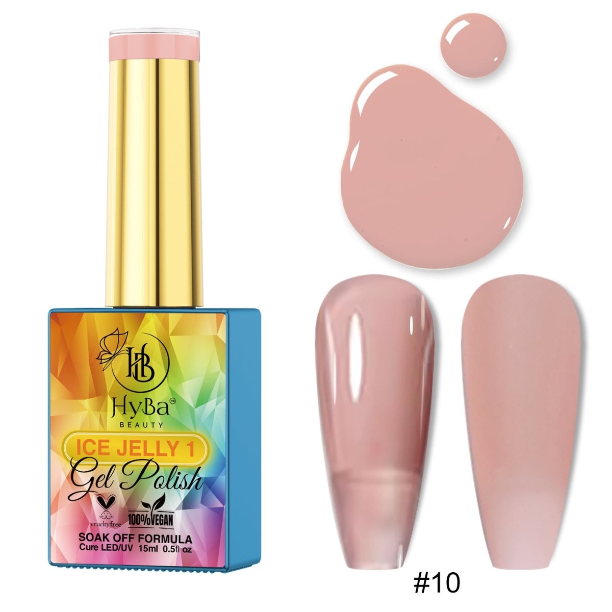 ICE JELLY Gel Collection 1 - Pink Shades - HYBA BEAUTY