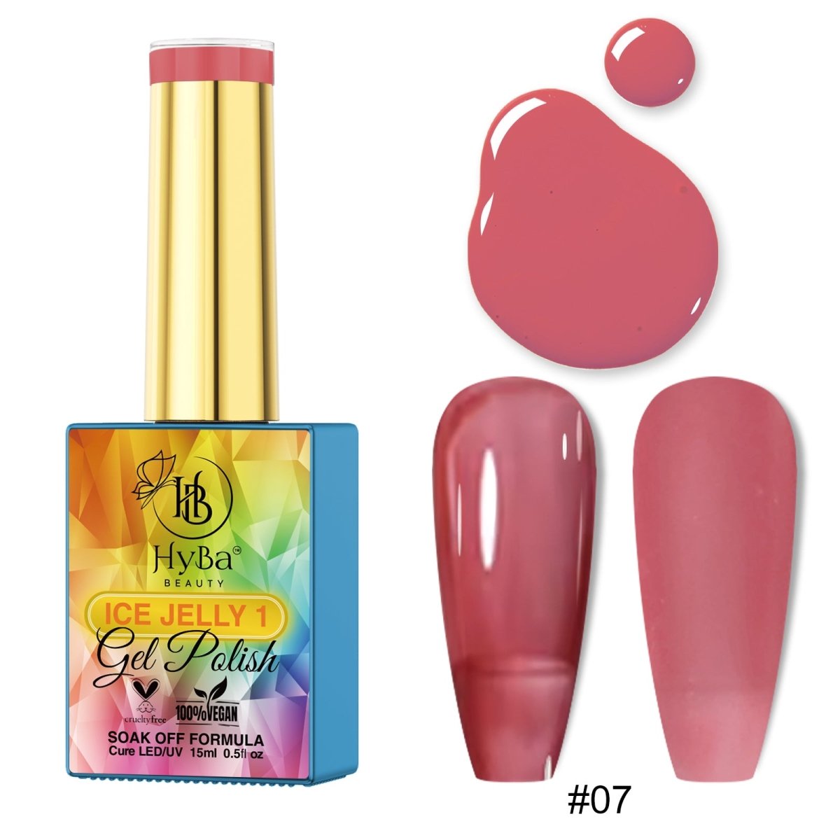 ICE JELLY Gel Collection 1 - Pink Shades - HYBA BEAUTY