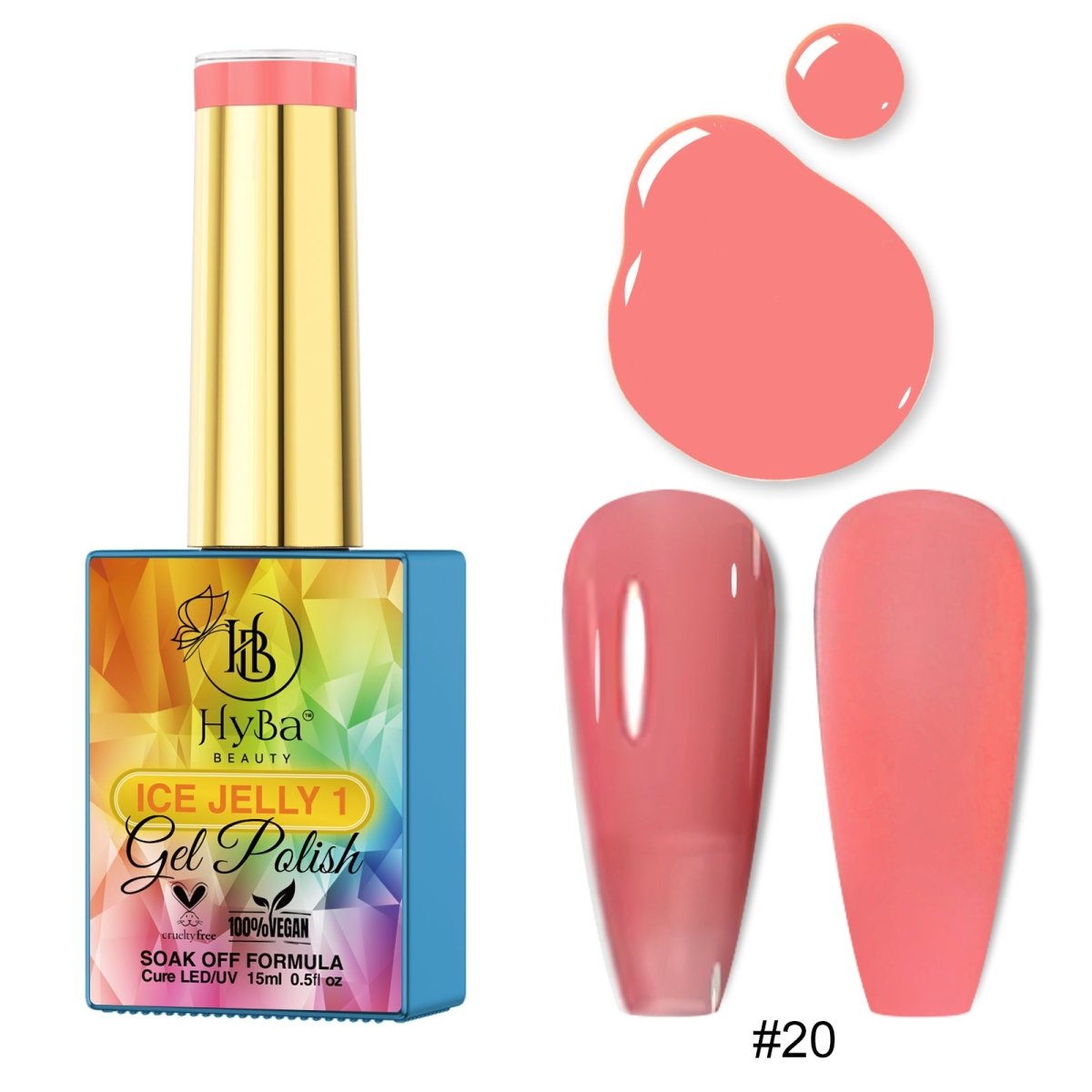 ICE JELLY Gel Collection 1 - Pink Shades - HYBA BEAUTY