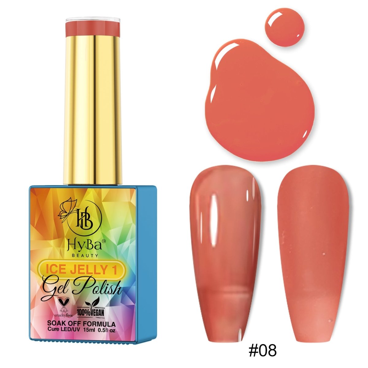 ICE JELLY Gel Collection 1 - Pink Shades - HYBA BEAUTY