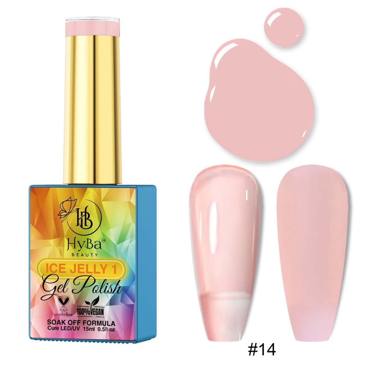 ICE JELLY Gel Collection 1 - Pink Shades - HYBA BEAUTY