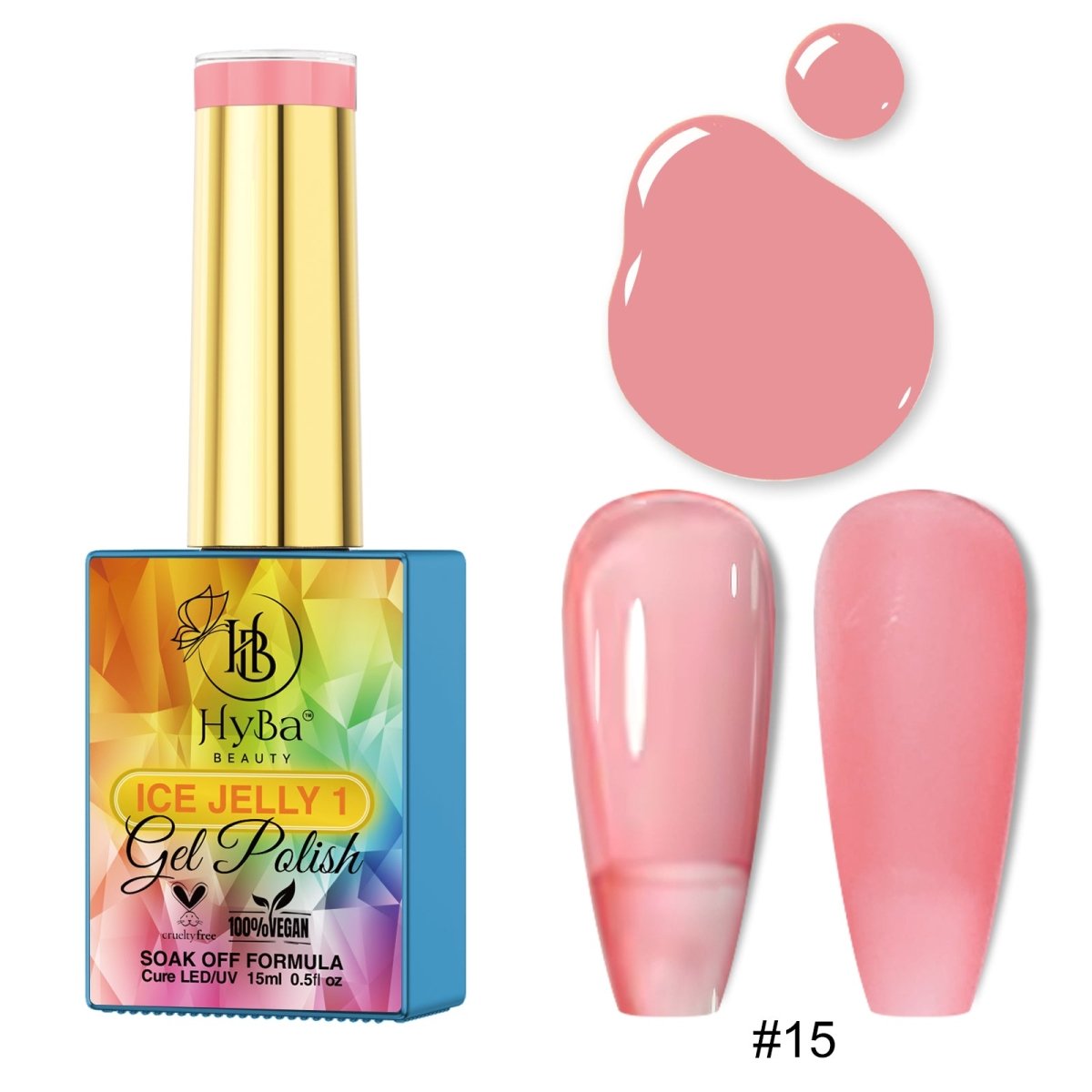 ICE JELLY Gel Collection 1 - Pink Shades - HYBA BEAUTY