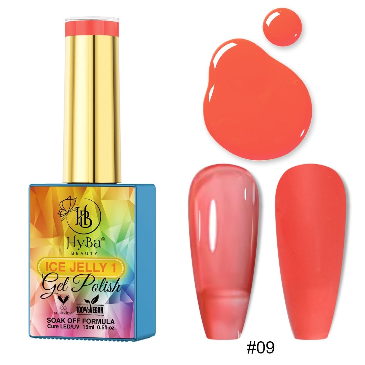 ICE JELLY Gel Collection 1 - Pink Shades - HYBA BEAUTY
