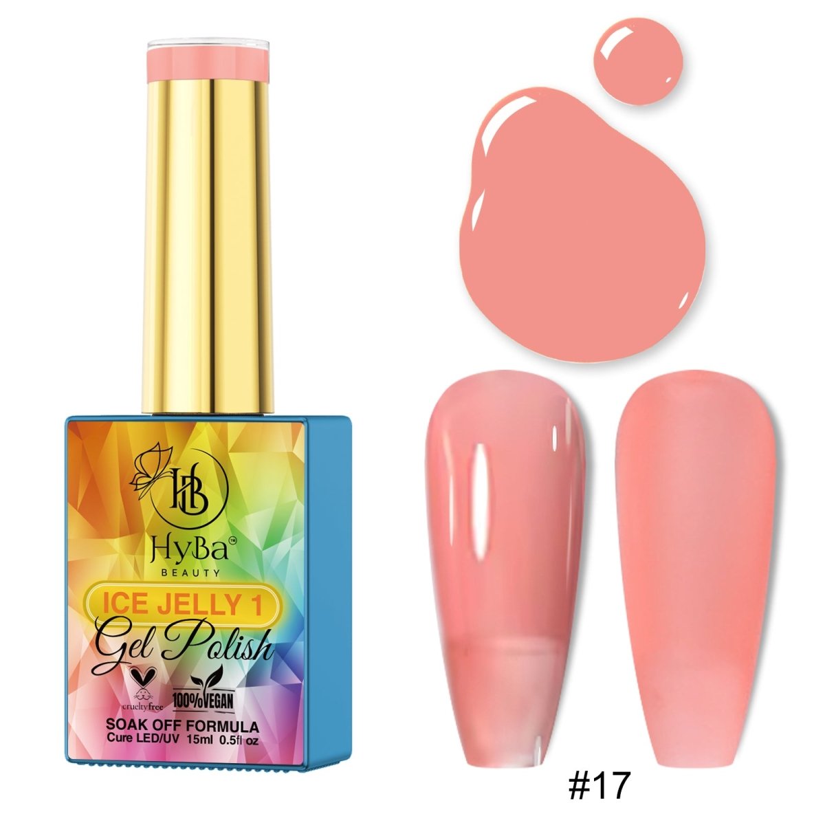 ICE JELLY Gel Collection 1 - Pink Shades - HYBA BEAUTY